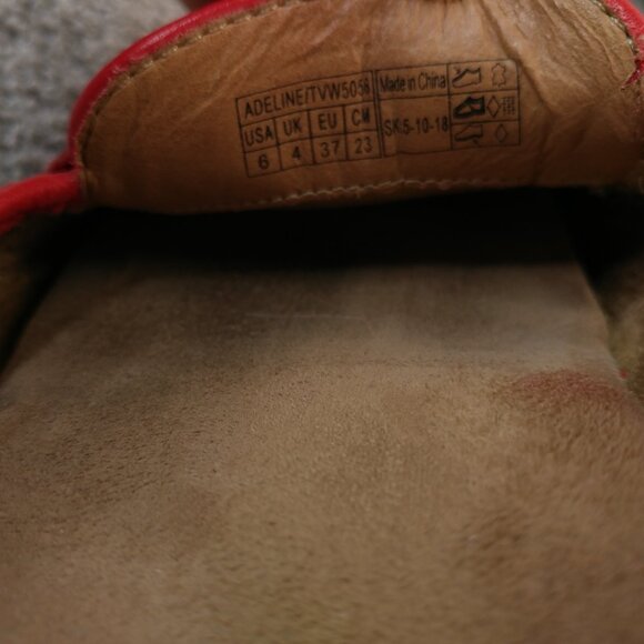Vionic Adeline Horsebit Mules Womens size 6 Comfort Shoes Red Leather - Picture 10 of 12